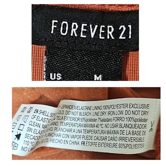 Retro Orange Velour Ruffle Trim Dress - Picture 8 of 9